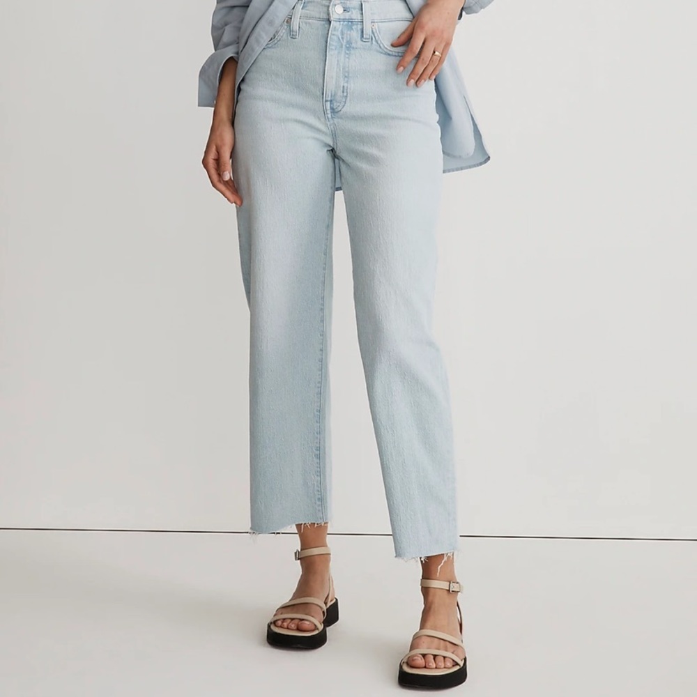Madewell Light Wash Wide-Leg Jeans